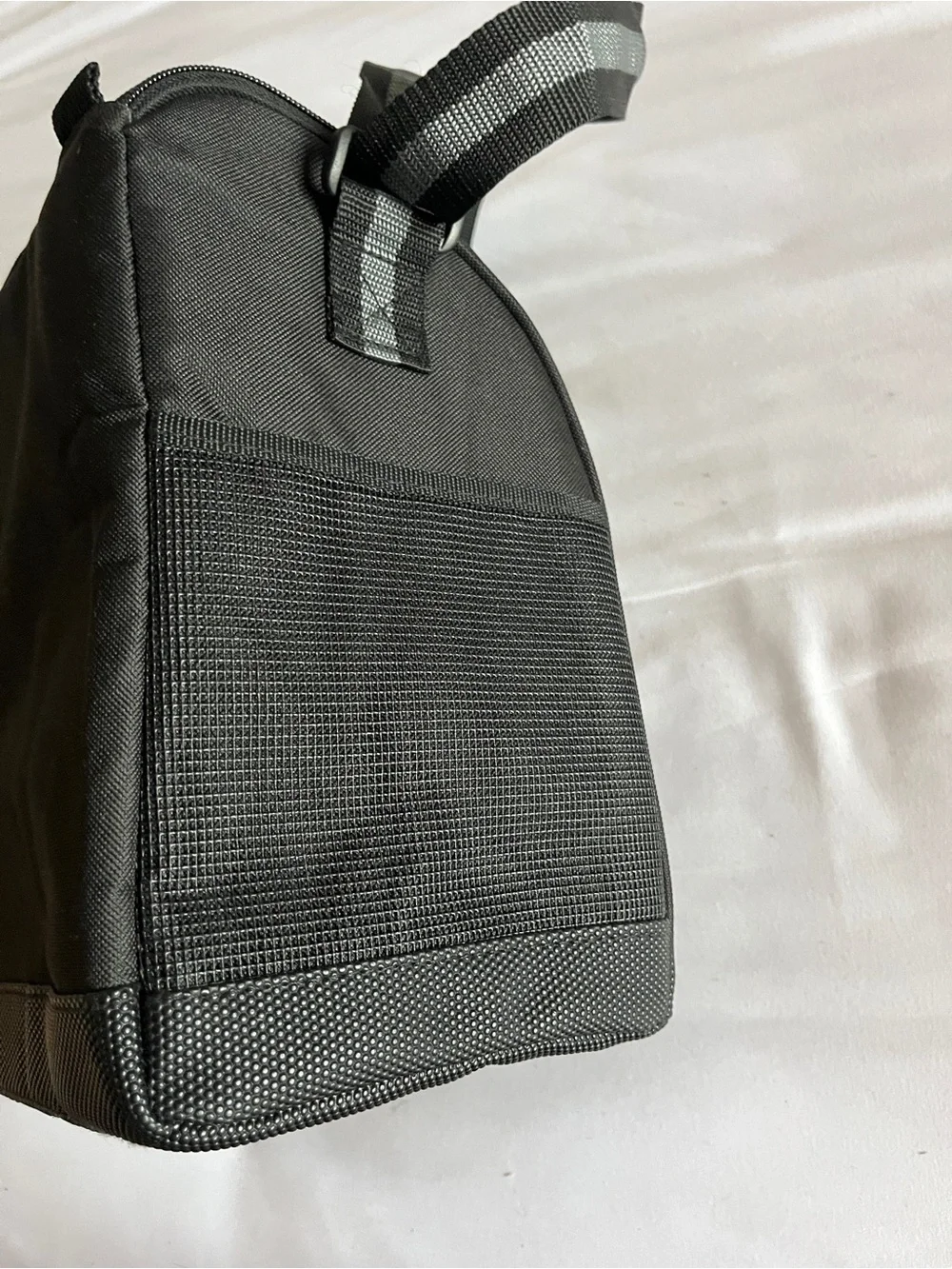 Dish Network Black Gray Insulated Lunch Bag Cooler Adjustable Strap Pockets
